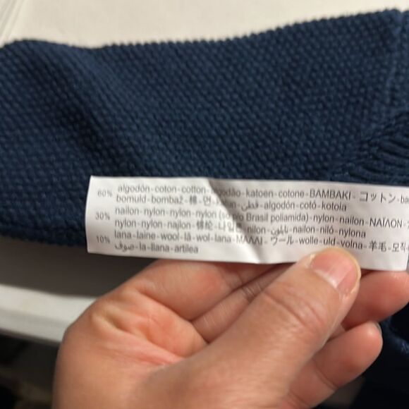 ZARA Kids | Navy | RICE STITCH SWEATER - Picture 7 of 7